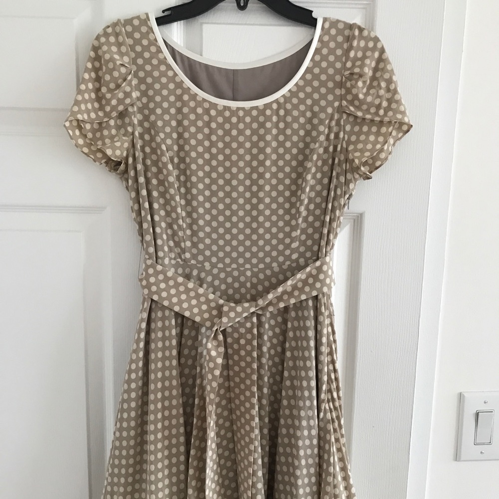 Silk short sleeve dress